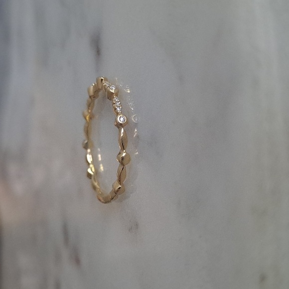 Shy Creation 14K gold and diamond ring - Picture 3 of 16